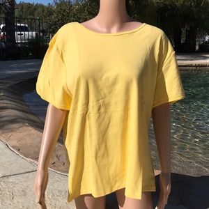 3XL Sunny Yellow Cotton Tee